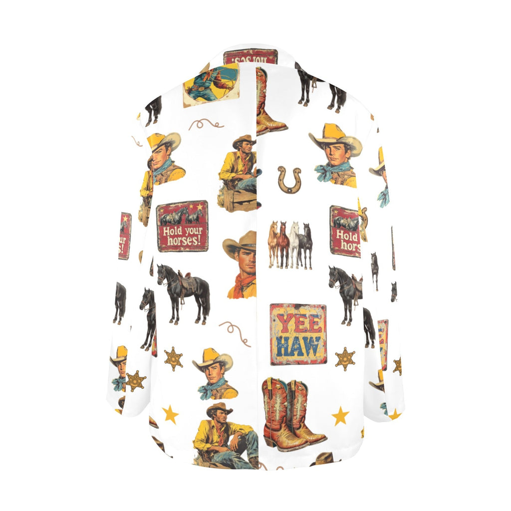 Baha Ranch Vintage Cowboy Collage Western Women's Blazer by Baha Ranch Western Wear - product image 5