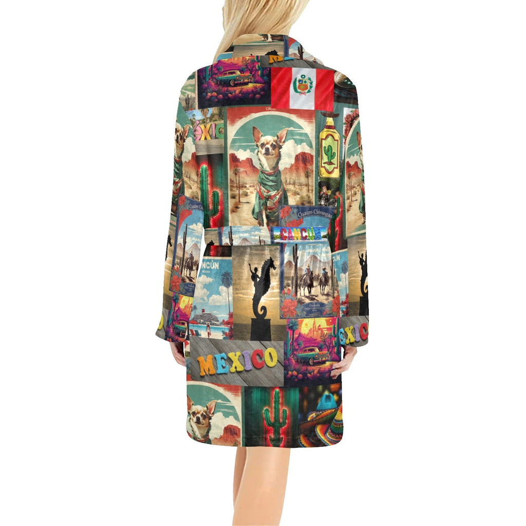 Baha Ranch Colores de Mexico The Love of Mexico Fleece Robe by Baha Ranch Western Wear - product image 2