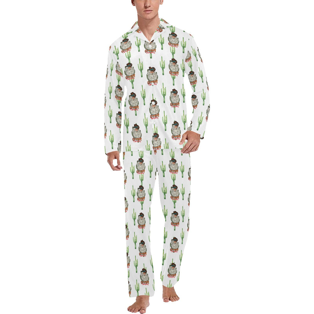 Baha Ranch Cowboy Christmas Men's Western Pajama Set by Baha Ranch Western Wear