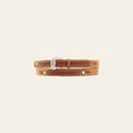 Nocona Ostrich Print Weave Belt Leather Mens Tan