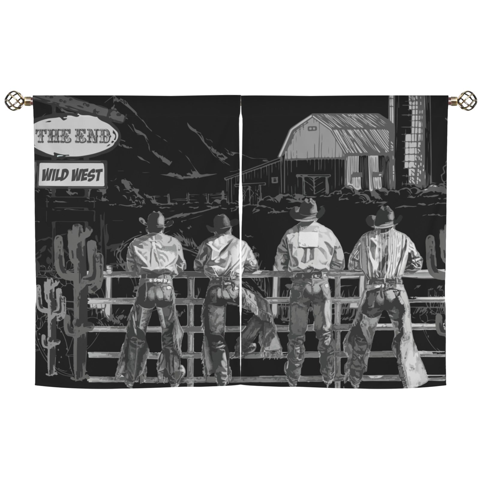 Baha Ranch Ranching Curtains Window 28"x40" (2-Piece) Made in America by Baha Ranch Western Wear - product image 2