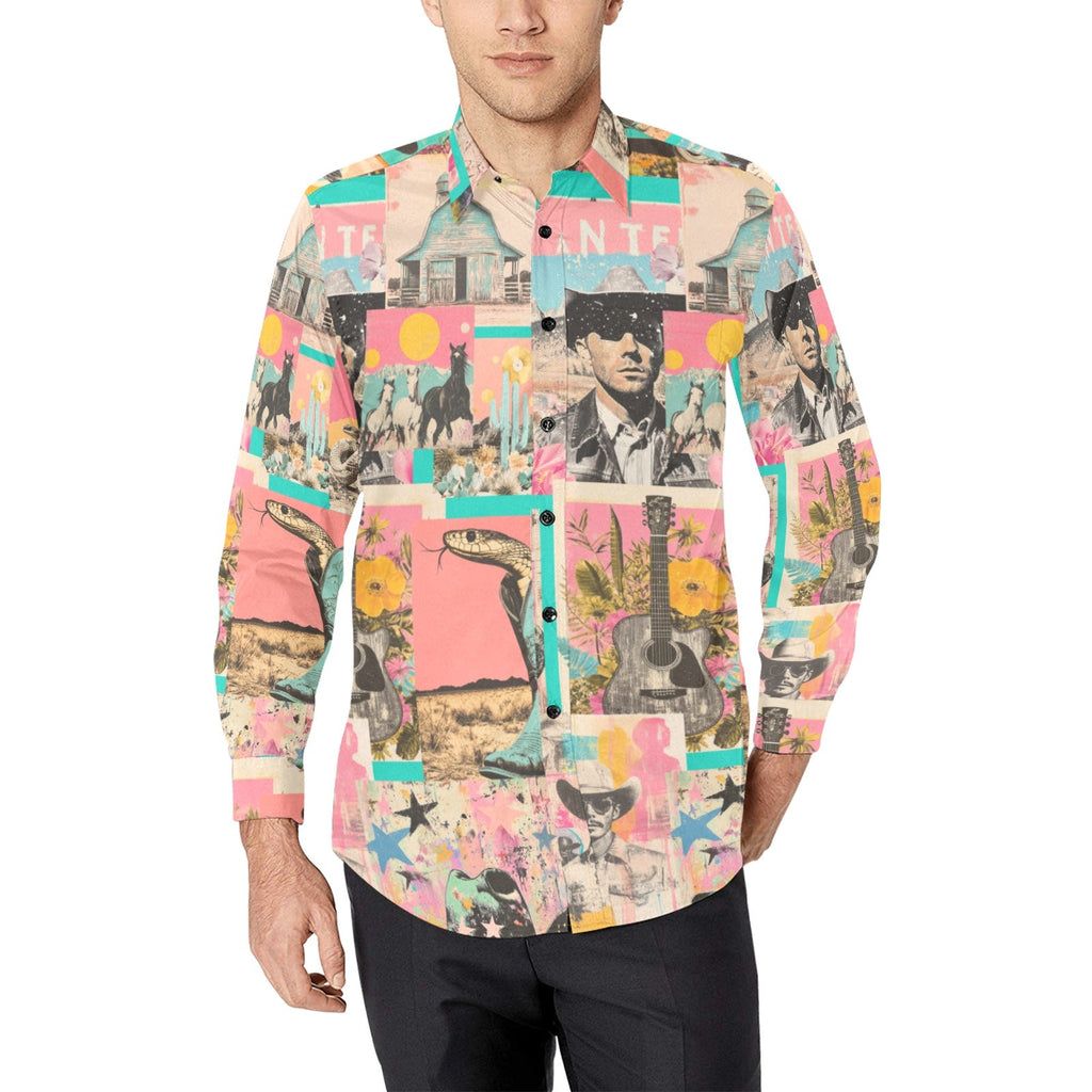 Baha Ranch Pop Western Collage Unisex Button Up Shirt by Baha Ranch Western Wear - product image 3