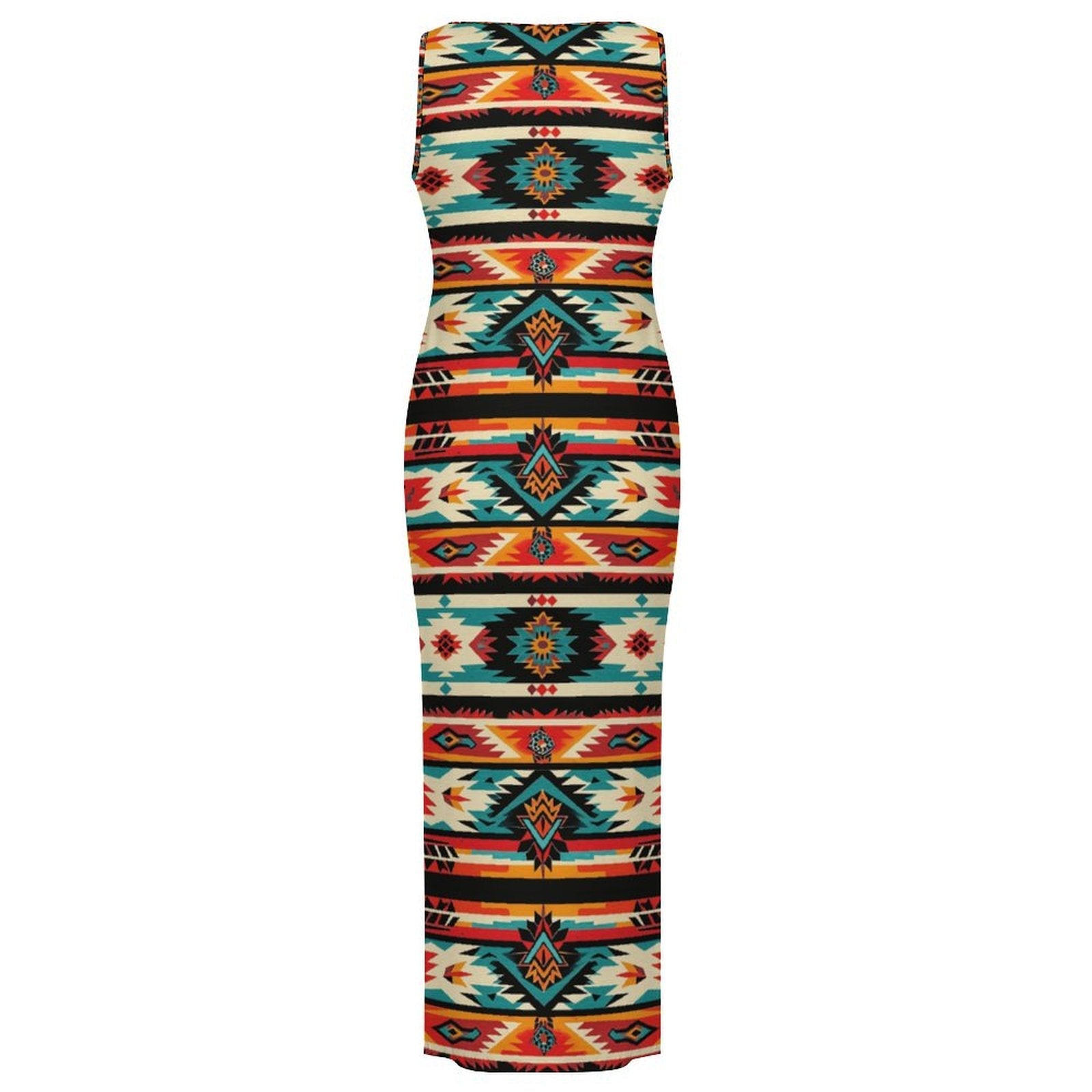 Baha Ranch Santa Fe Sleeveless Bodycon Side Slit Western Maxi Long Dress by Baha Ranch Western Wear - product image 4