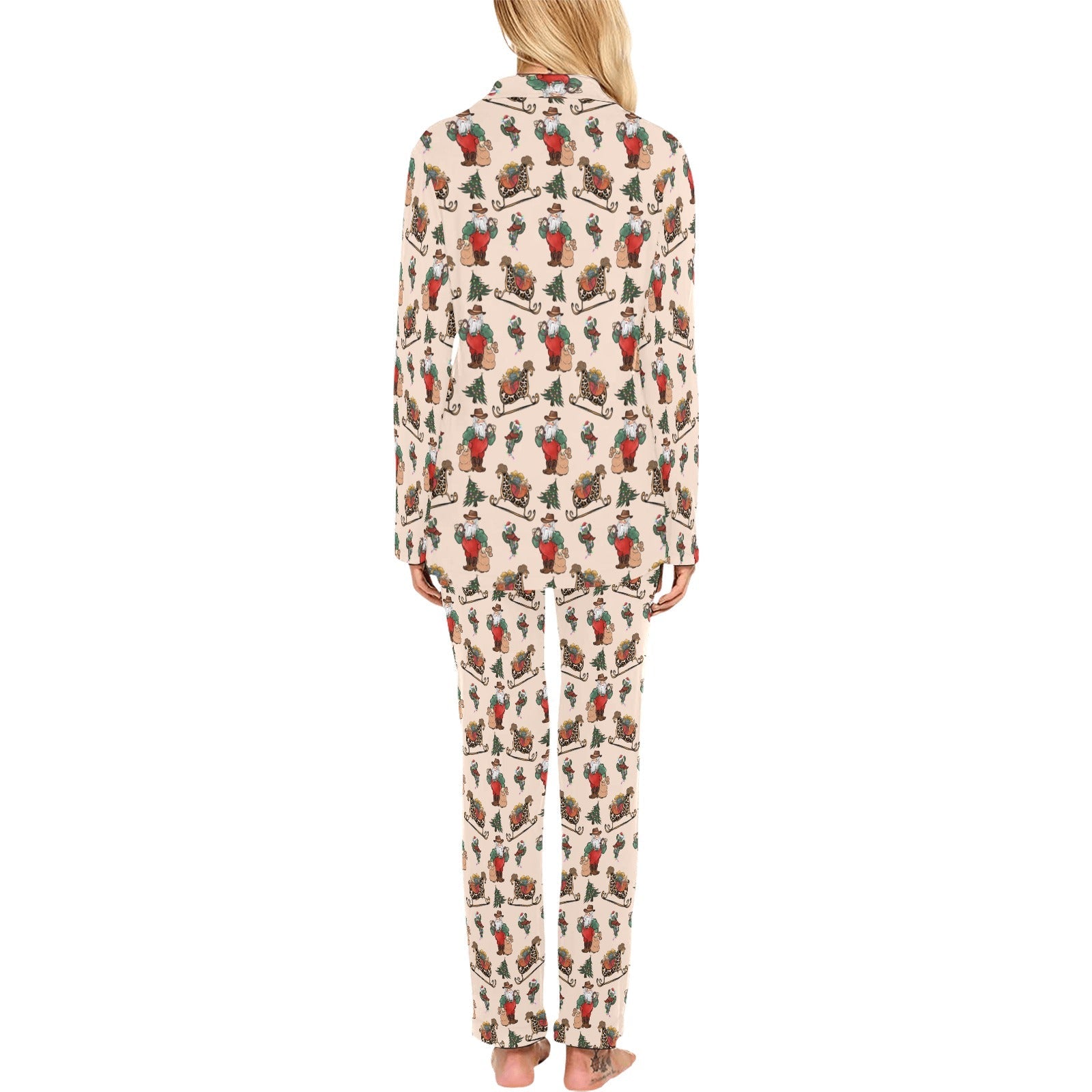 Baha Ranch Santa's Sleigh Women's Western Pajamas by Baha Ranch Western Wear - product image 3