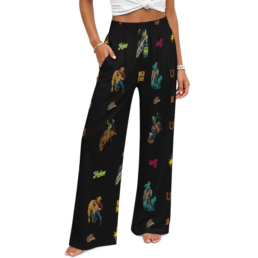 Baha Ranch The Last Roundup Rodeo High Waisted Wide Leg Pants by Baha Ranch Western Wear - product image 3