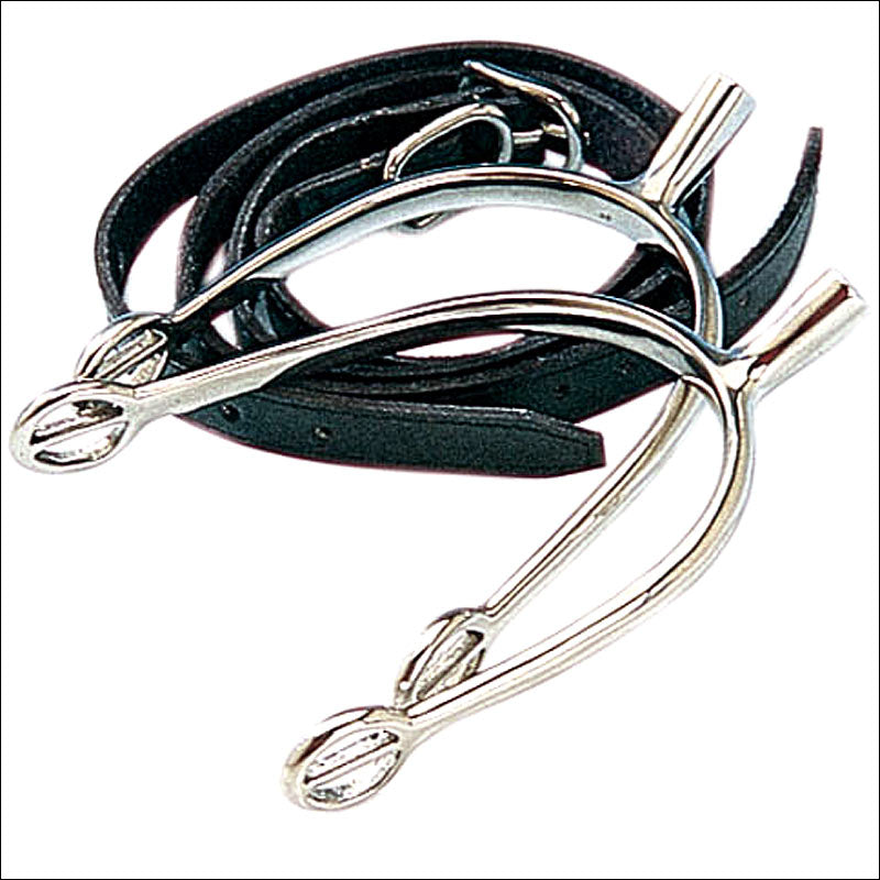 Korsteel Pow Show Ladies Spurs With Straps 3/4" Neck By Weatherbeeta