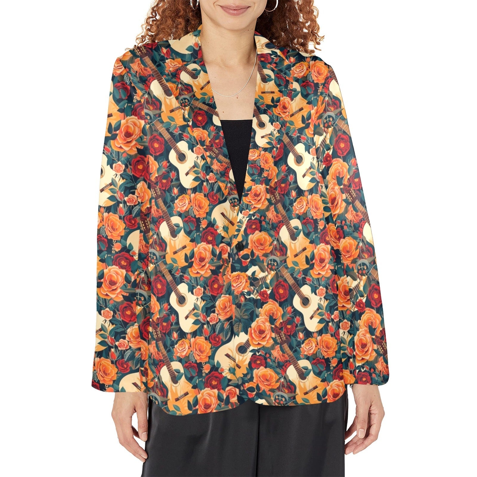 Baha Ranch Colores De Mexico Roses & Guitars Floral Blazer by Baha Ranch Western Wear - product image 5
