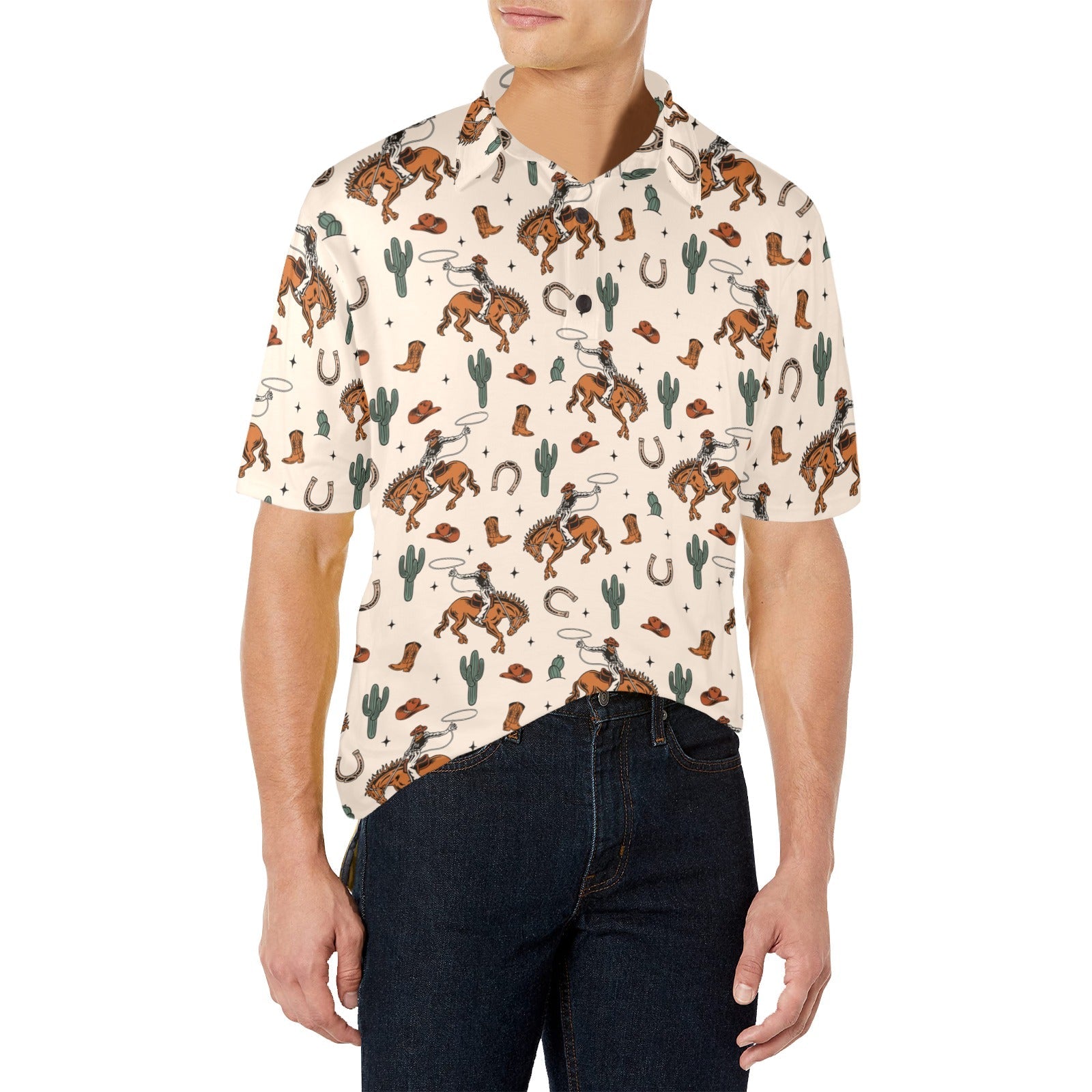 Baha Ranch Rodeo Cowboy Western Polo Style Shirt by Baha Ranch Western Wear - product image 3