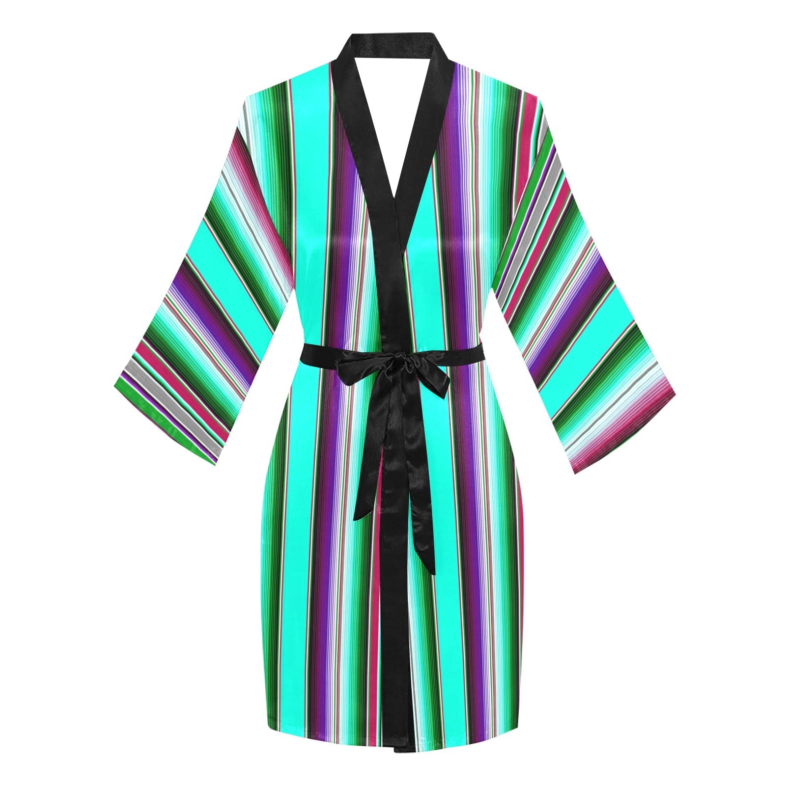 Baha Ranch Turquoise Serape Women's Lounge Kimono Robe by Baha Ranch Western Wear - product image 3