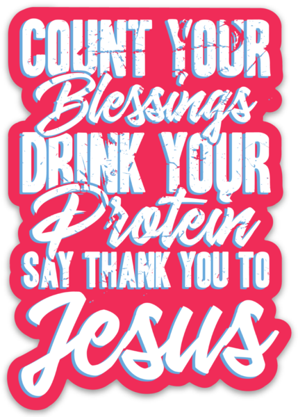Count Your Blessings Sticker