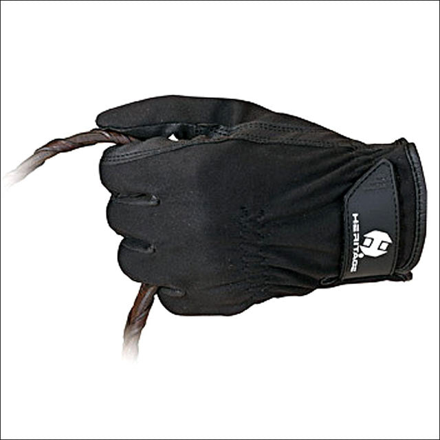 Heritage Tech Pro Riding Gloves — Black