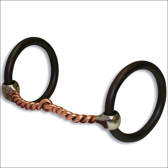 Professional Choice Bob Avila Copper Twist Mouth Snaffle Horse Bit