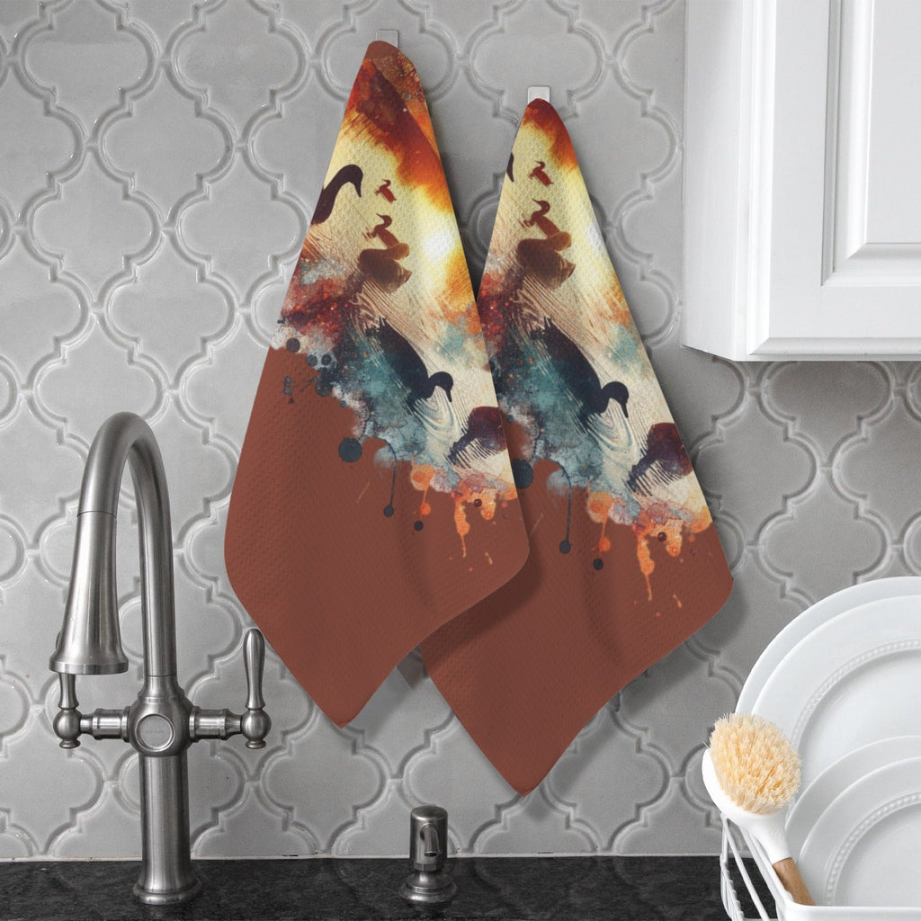 Baha Ranch Labrador Retriever Duck Hunting Kitchen Set of 2 Dish Towels Made in America by Baha Ranch Western Wear -...