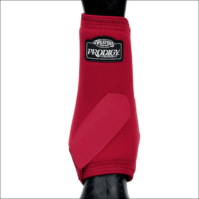 Small Weaver Prodigy Neoprene Horse Front Protective Athletic Boots Pair Red
