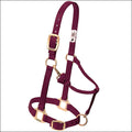 Weaver Burgundy Horse Nylon Heat Sealed Buckle Halter Adjustable Small