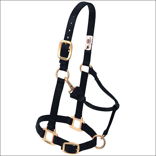 Black Weaver Western Tack Adjustable Horse Halter 1" Average