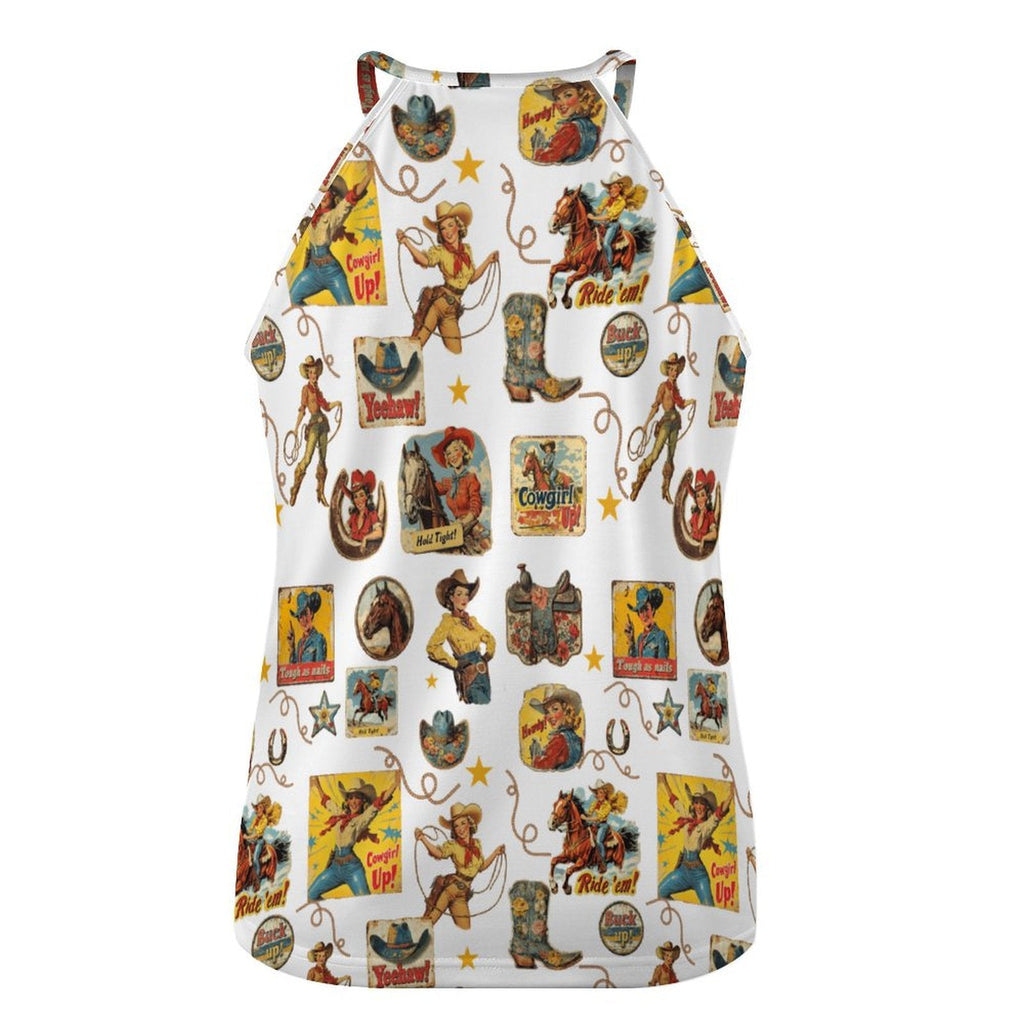 Baha Ranch Vintage Cowgirl Collage Western Tank Top by Baha Ranch Western Wear - product image 4
