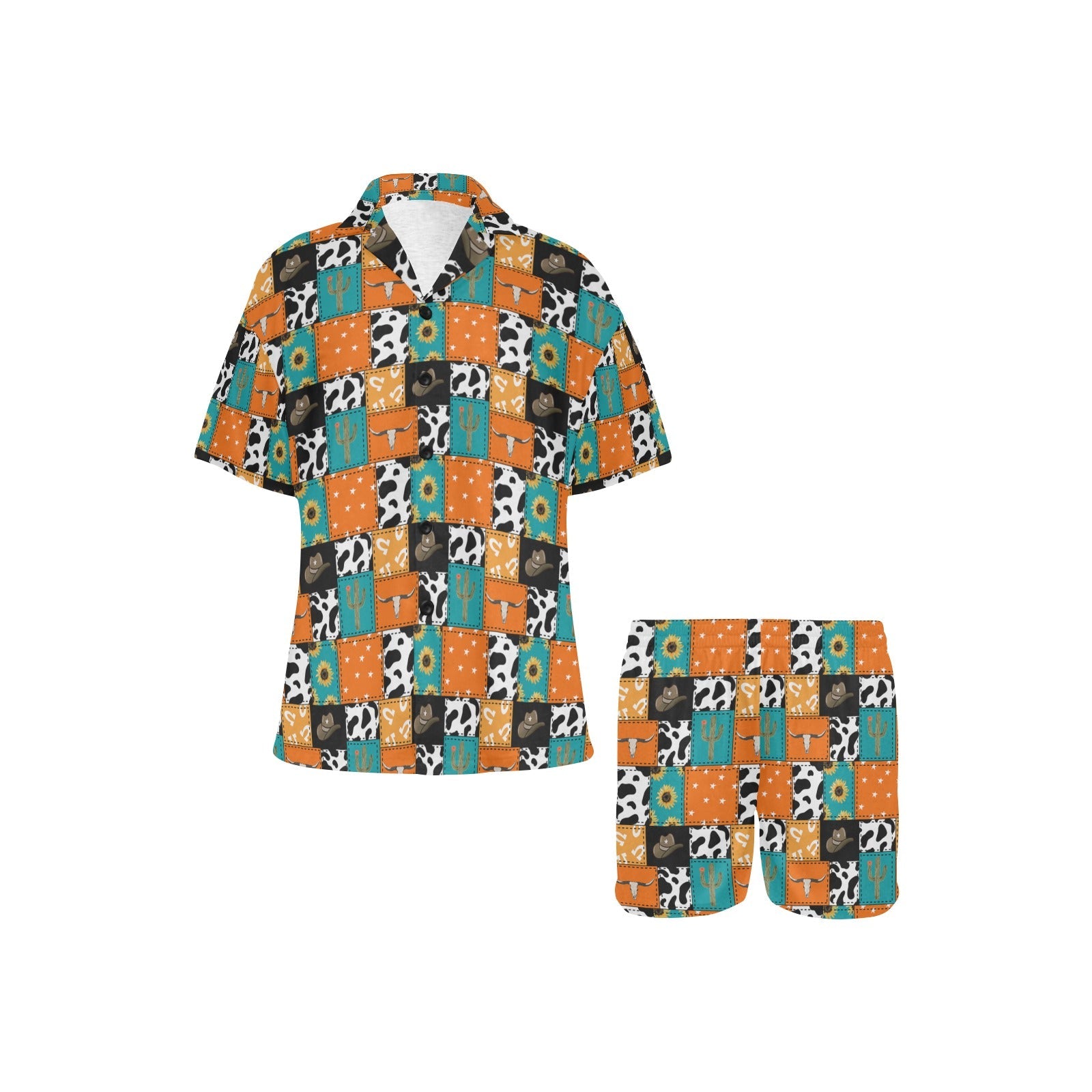 Baha Ranch Western Patchwork Women's Western Pajama Set by Baha Ranch Western Wear - product image 2