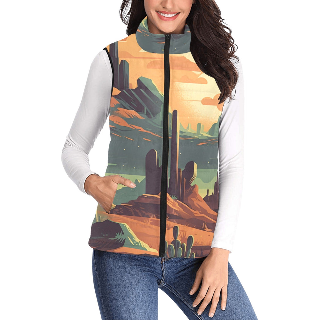 Baha Ranch Desert Canyon Women's Western Puffy Vest by Baha Ranch Western Wear - product image 2