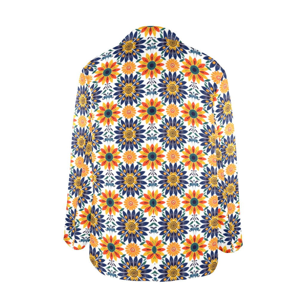 Baha Ranch Colores de Mexico Blue Yellow Mexican Floral Blazer by Baha Ranch Western Wear - product image 6
