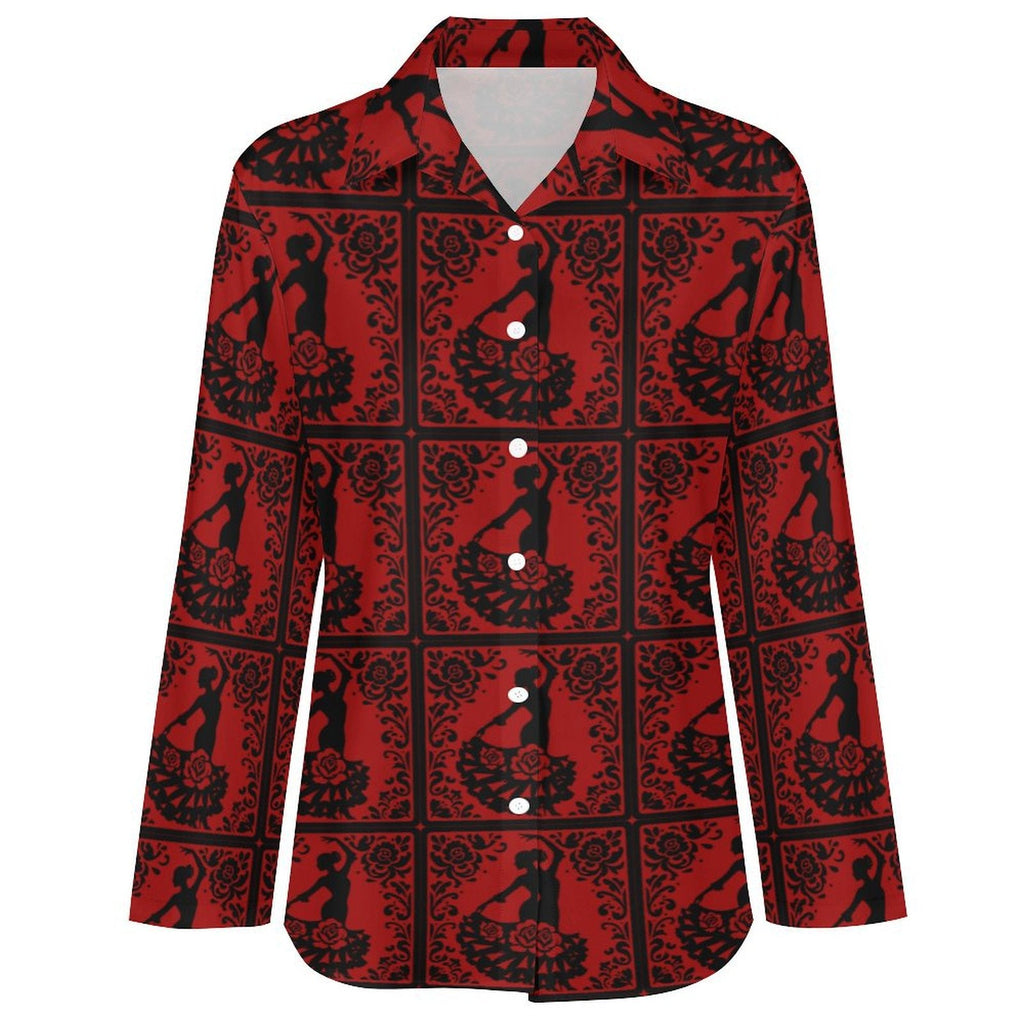 Baha Ranch Colores de Mexico Flamenco Dancer Button Up Shirt by Baha Ranch Western Wear - product image 4