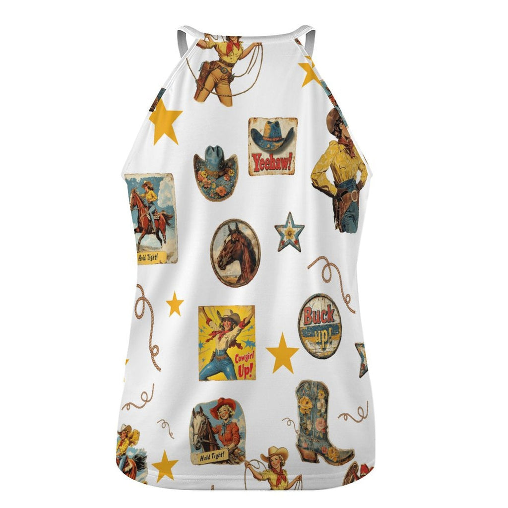 Baha Ranch Vintage Cowgirl Collage Western Tank Top by Baha Ranch Western Wear - product image 4