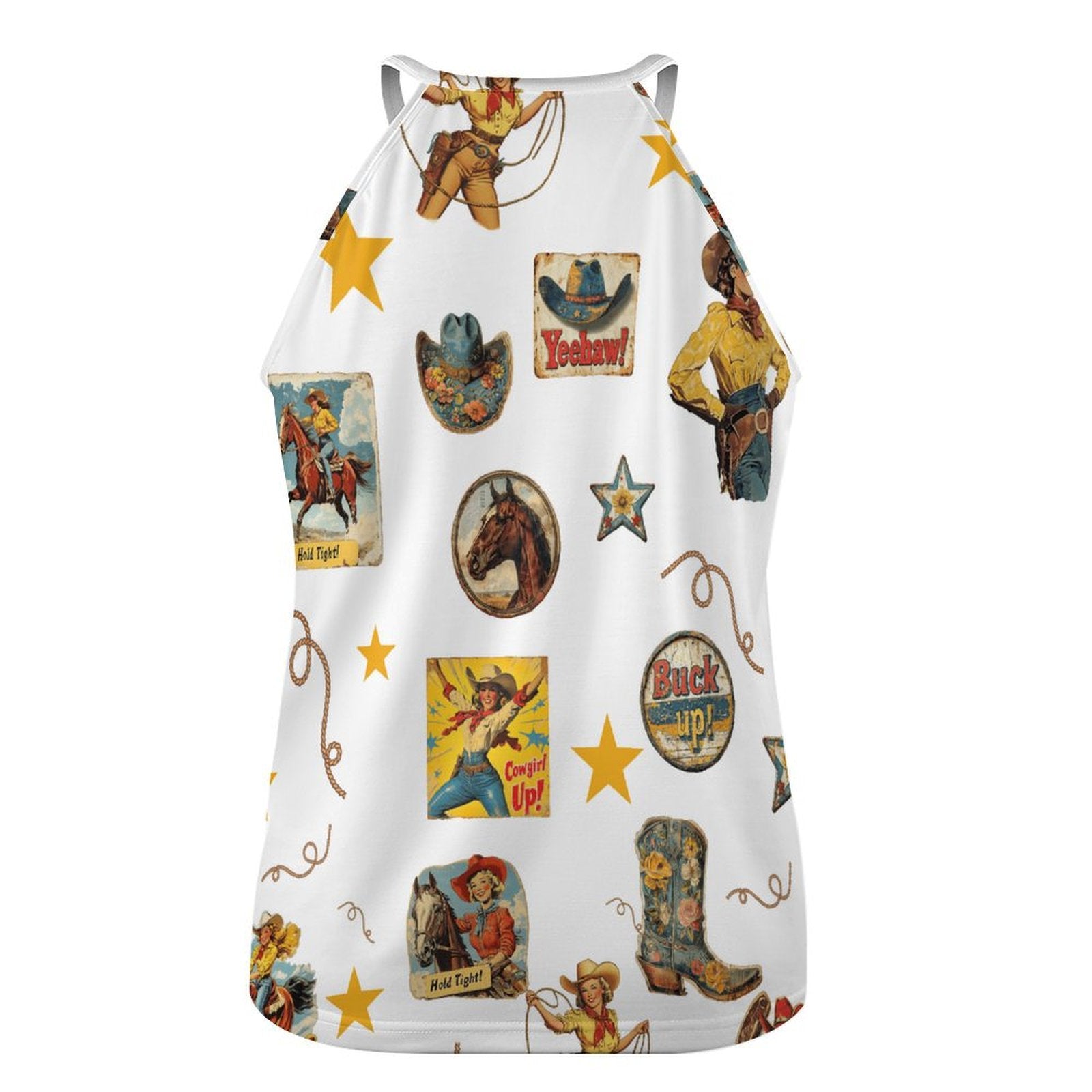 Baha Ranch Vintage Cowgirl Collage Western Tank Top by Baha Ranch Western Wear - product image 4