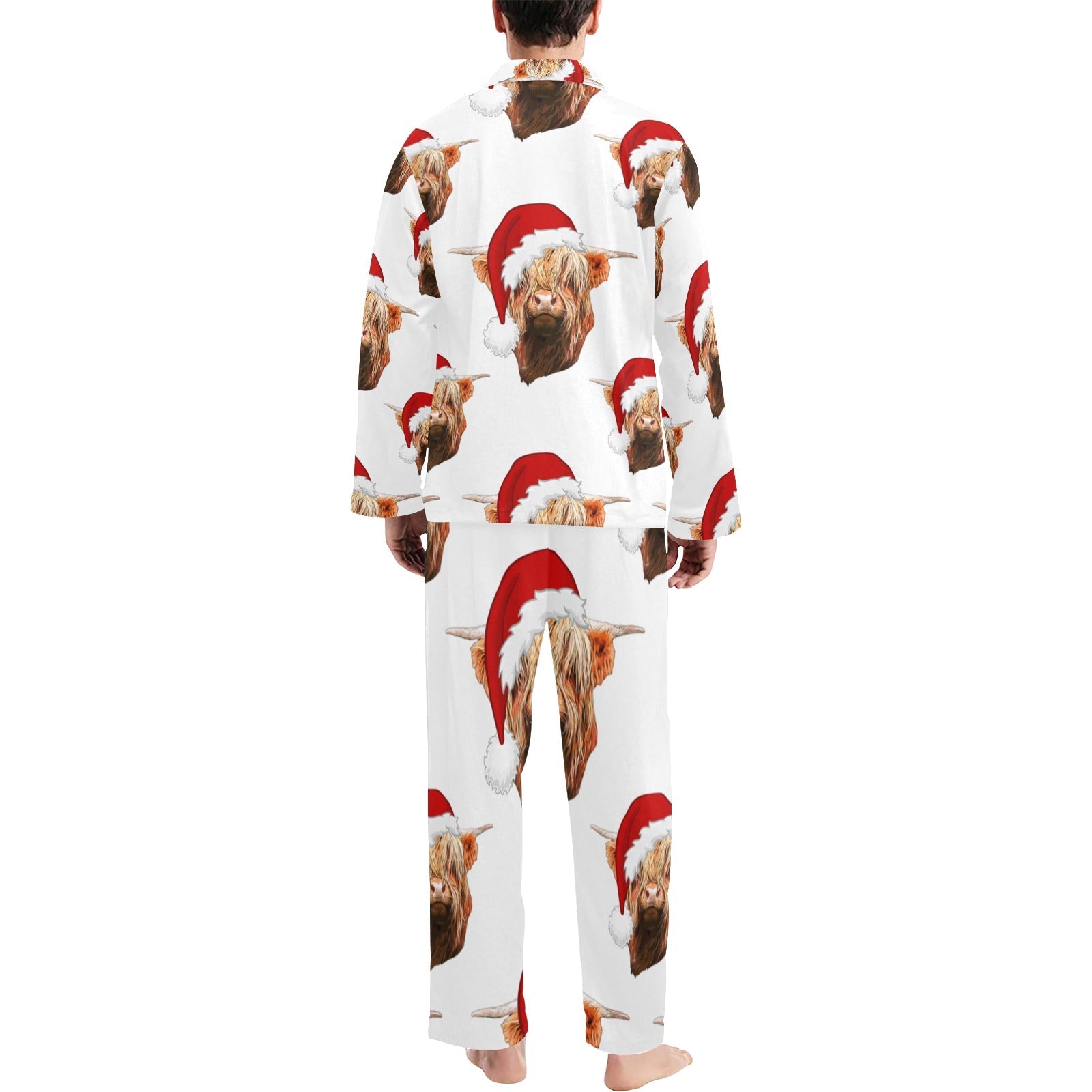 Baha Ranch Highland Christmas Cow Men's Western Pajama Set by Baha Ranch Western Wear - product image 3