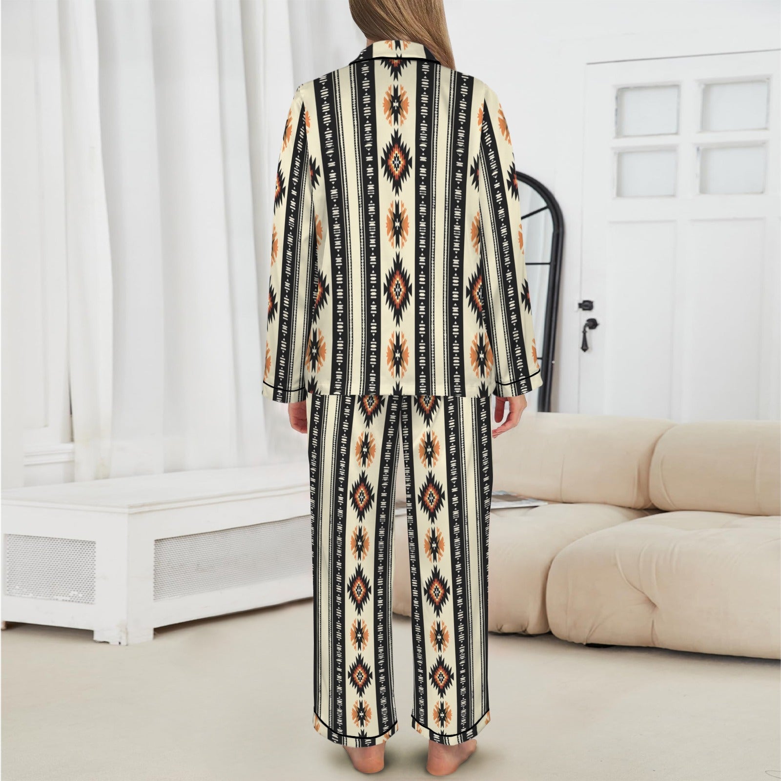 Baha Ranch Colores de Mexico Southwestern Aztec Satin pajamas by Baha Ranch Western Wear - product image 5
