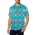 Baha Ranch Turquoise Aztec Polo by Baha Ranch Western Wear - product image 2