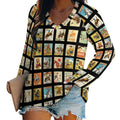 Baha Ranch Cowboy Collage Western Print Long Sleeve Top by Baha Ranch Western Wear