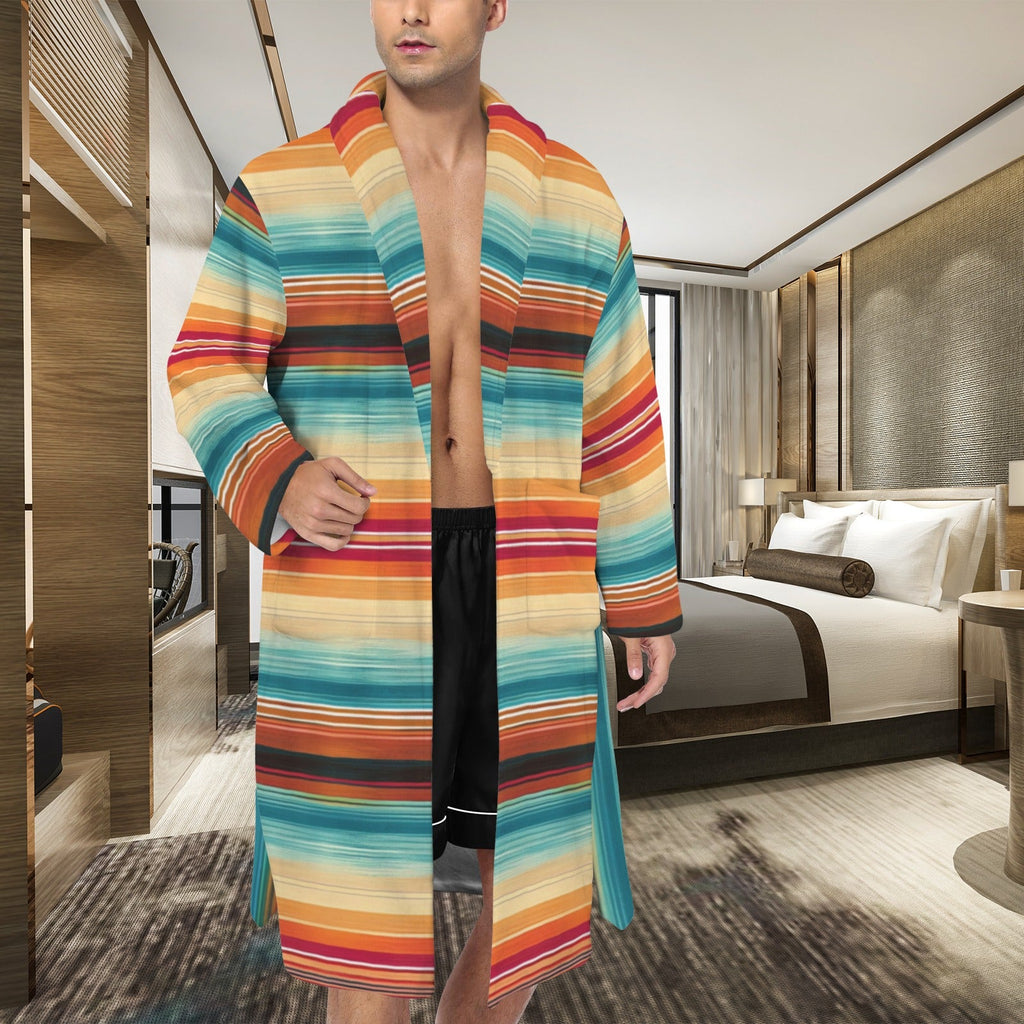 Baha Ranch Southwestern Serape Men's Bath Robe by Baha Ranch Western Wear - product image 2