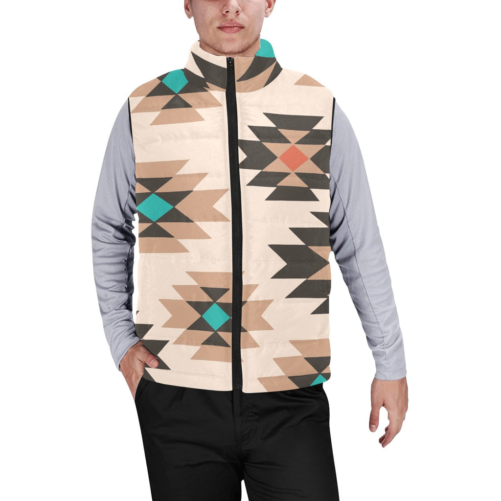 Baha Ranch Tan Aztec Puffy Vest by Baha Ranch Western Wear - product image 3