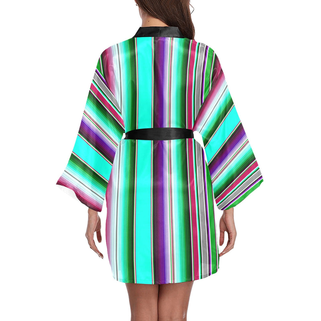 Baha Ranch Turquoise Serape Women's Lounge Kimono Robe by Baha Ranch Western Wear - product image 2