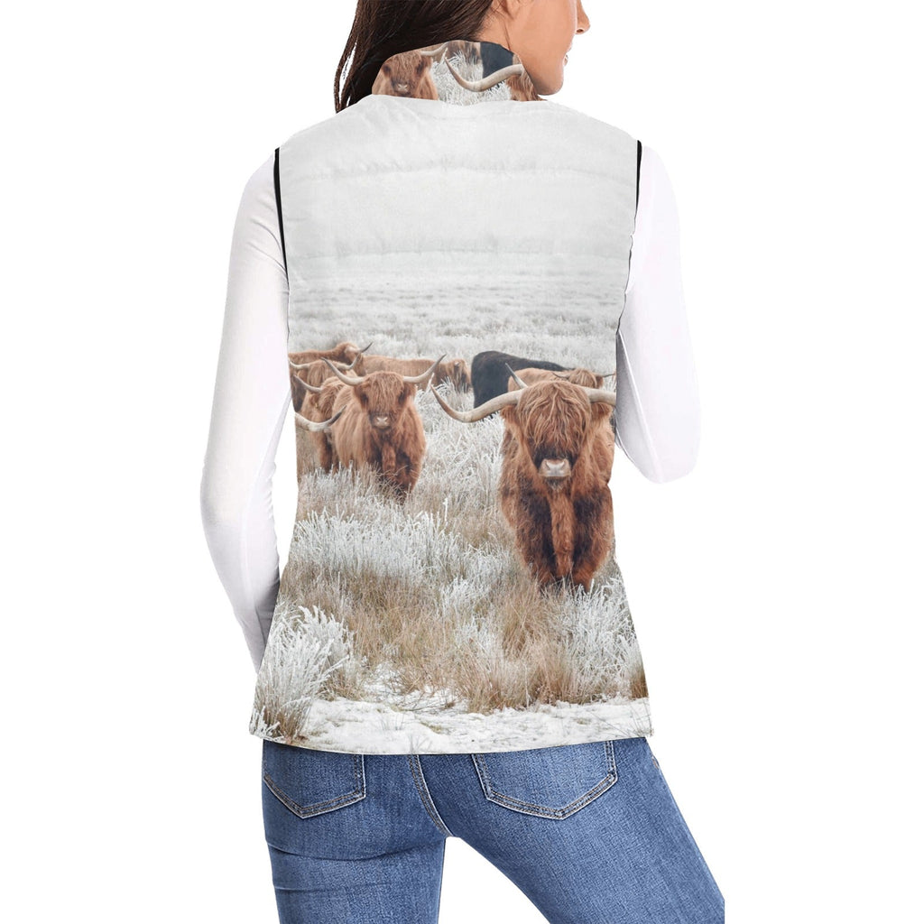 Baha Ranch Highland Herd Women's Puffy Vest by Baha Ranch Western Wear - product image 3