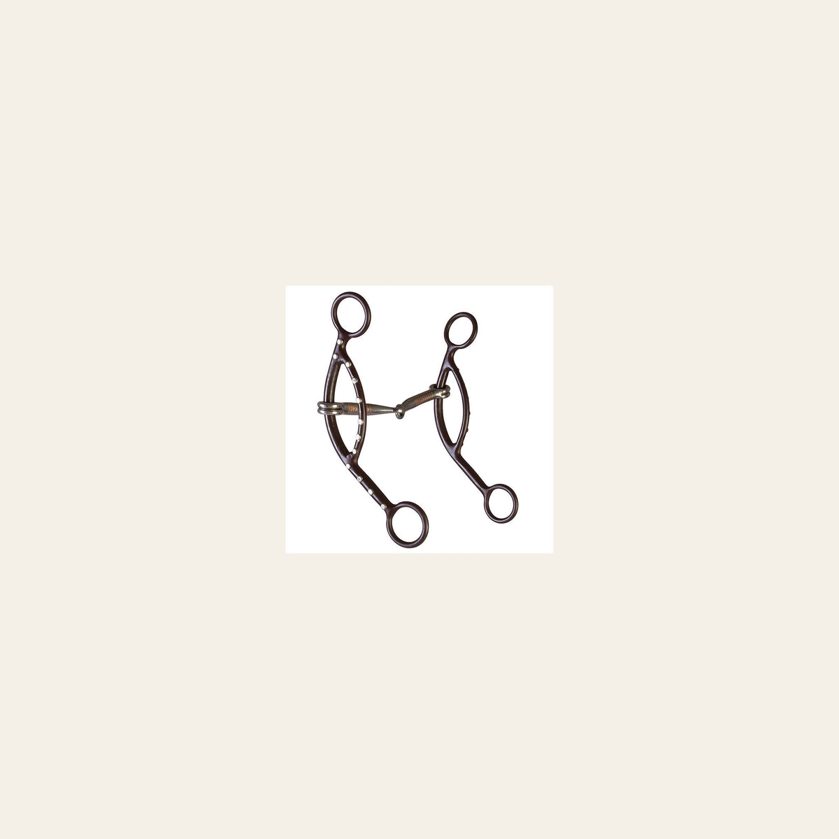 5-1/8 In Hilason Brown Steel Sliding Snaffle Mouth Gag Horse Bit