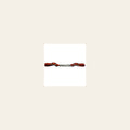 5/8 Inch Hilason Western Chestnut Leather Flat Twisted Horse Mouth Curb Chain