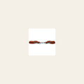 5/8" Hilason Western Horse Leather Curb Strap W/ Nickel Plated mouth Chain
