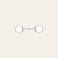 BAR H EQUINE D-Ring Stainless Steel Twisted Wire Snaffle Bit