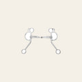 BAR H EQUINE Argentine Snaffle Bit with Single Jointed Mouthpiece