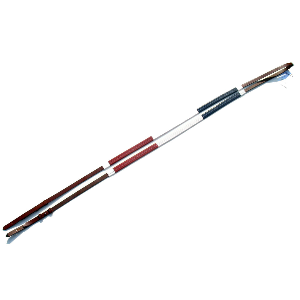 ExionPro Tri-Colour Training Rubber Reins by Bridles & Reins