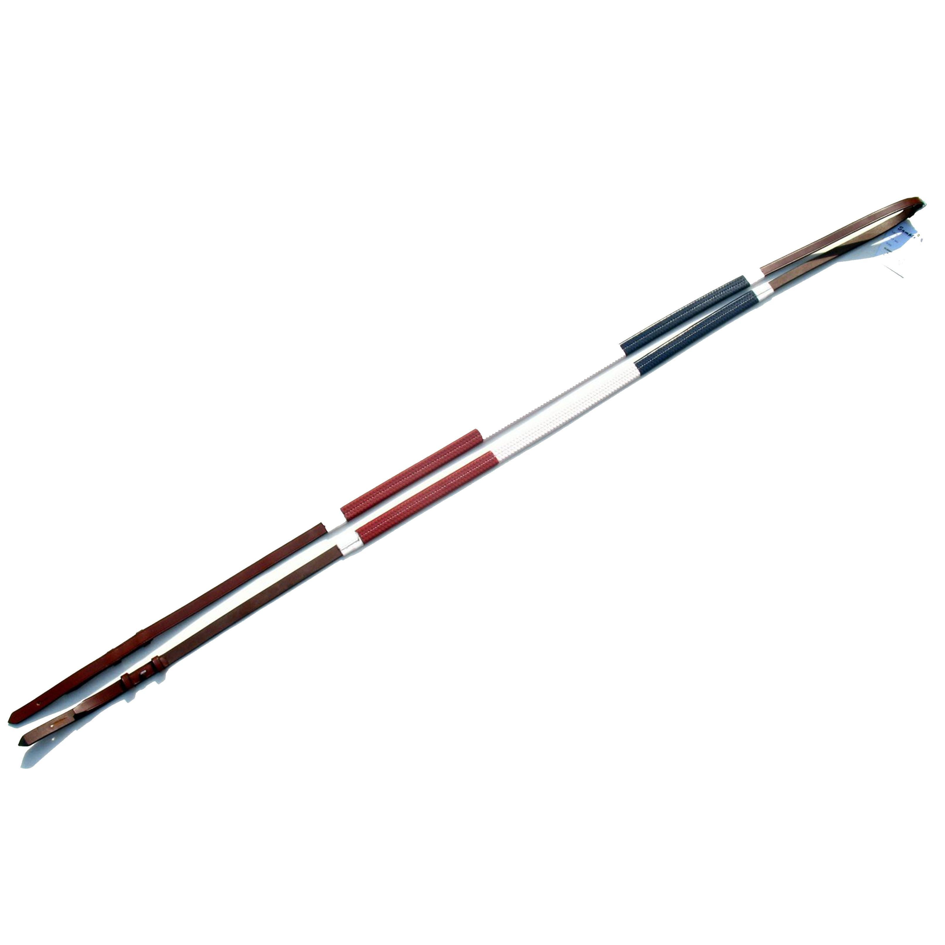 ExionPro Tri-Colour Training Rubber Reins by Bridles & Reins