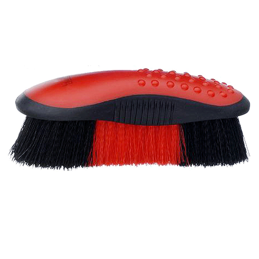 Tough 1 Horse Tack Great Grip Brush W/ Stiff Bristles Rubber Red