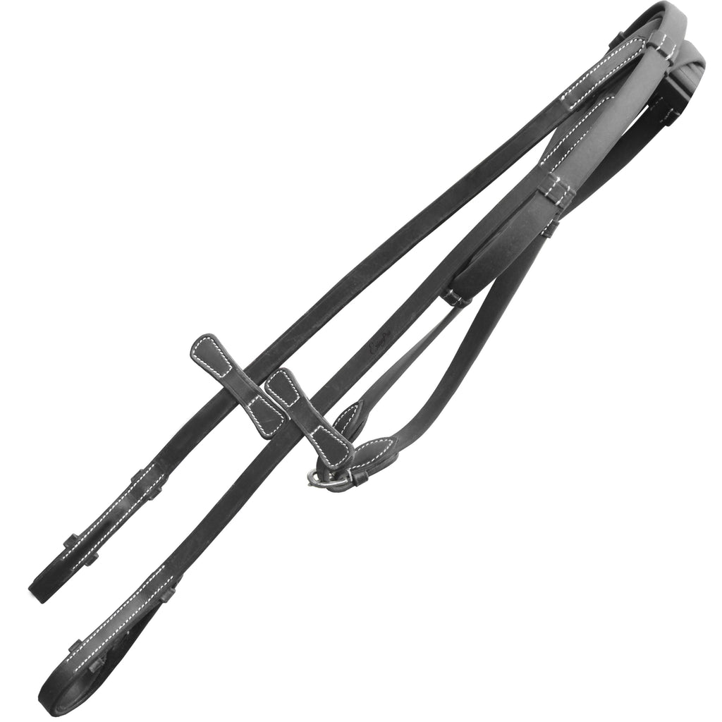 ExionPro Plain Rubber Reins with 7 Loops & Martingale Stoppers by Bridles & Reins - alternate view 2