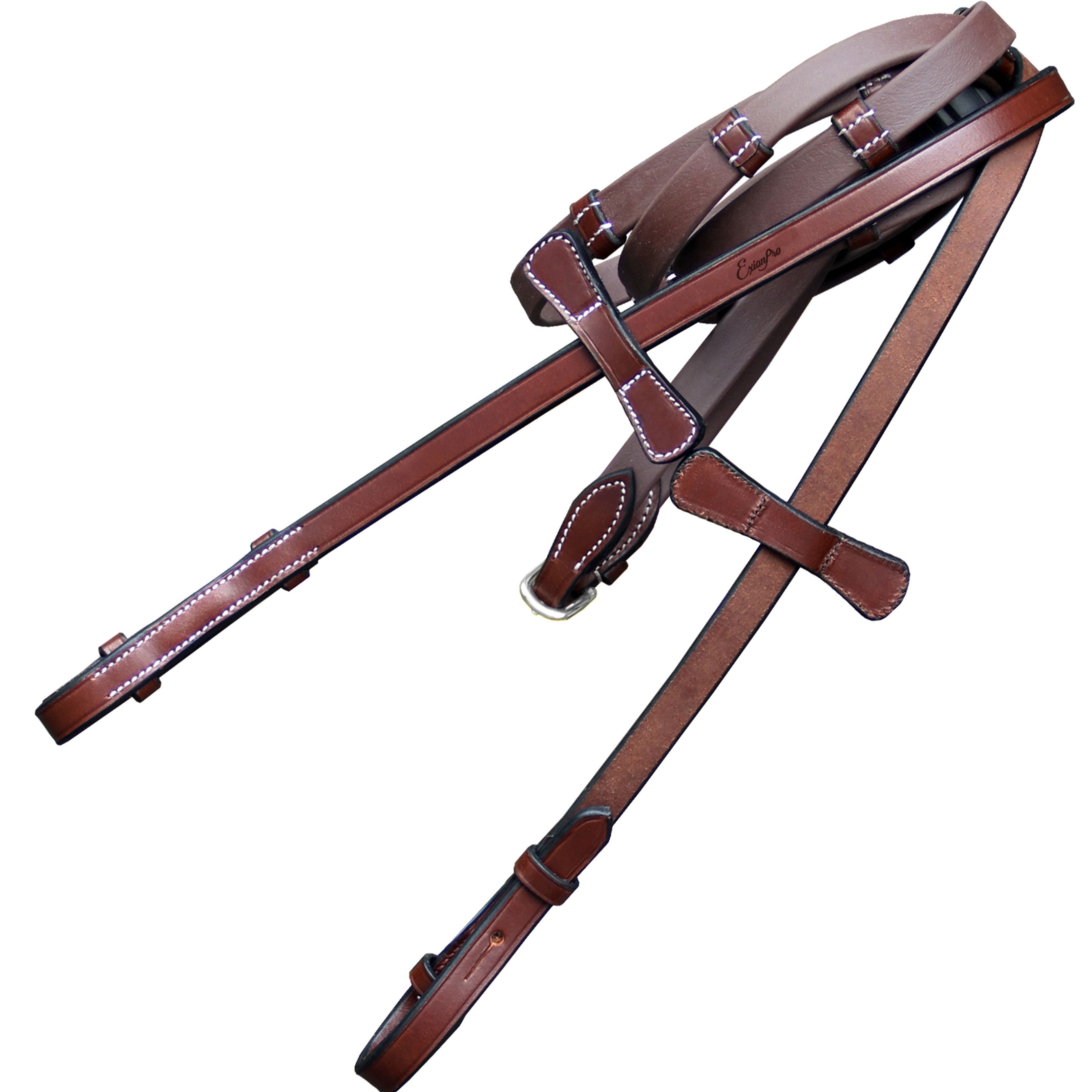 ExionPro Plain Rubber Reins with 7 Loops & Martingale Stoppers by Bridles & Reins - alternate view 3