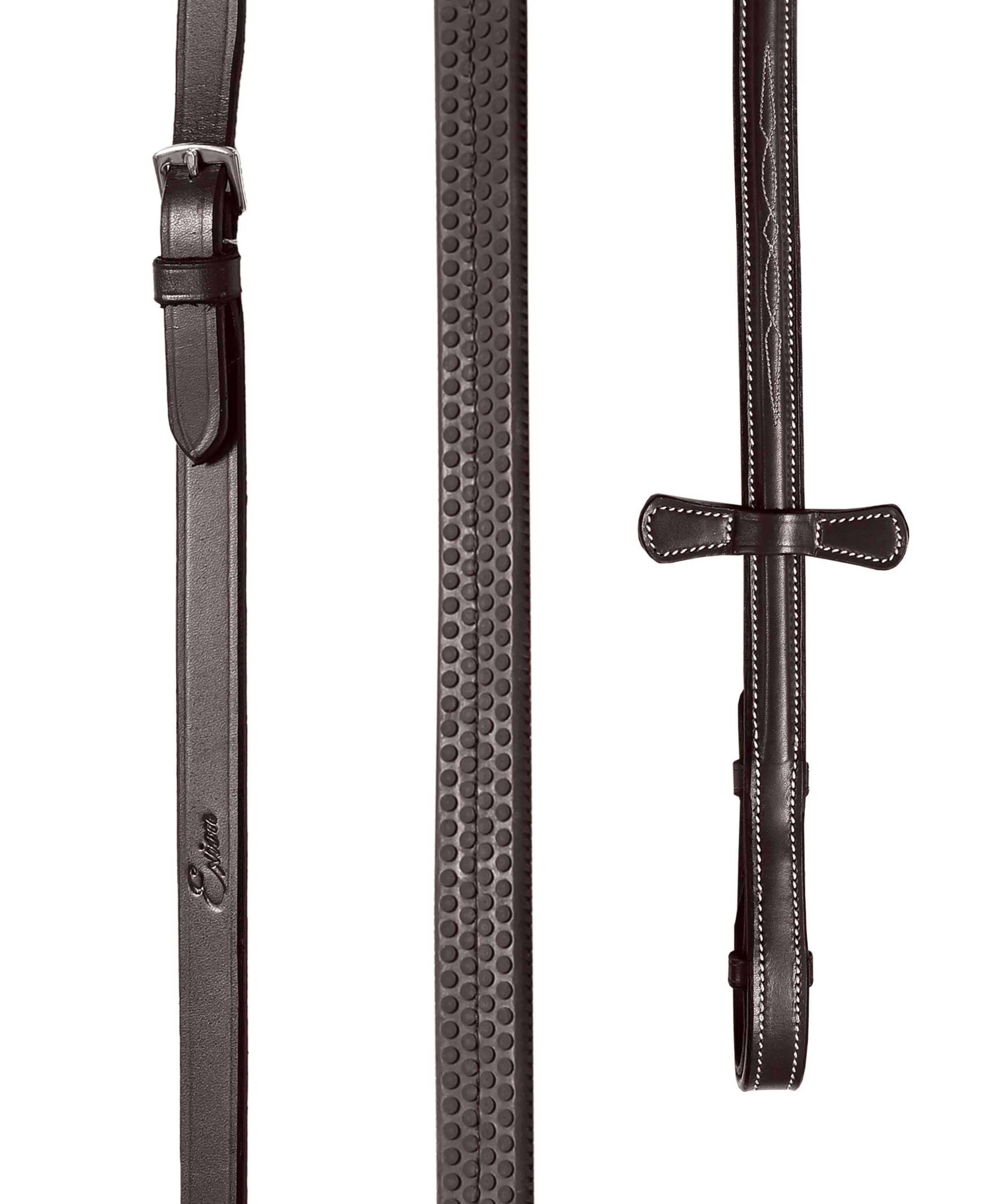 ExionPro Rubber Reins with Fancy Stitching by Bridles & Reins