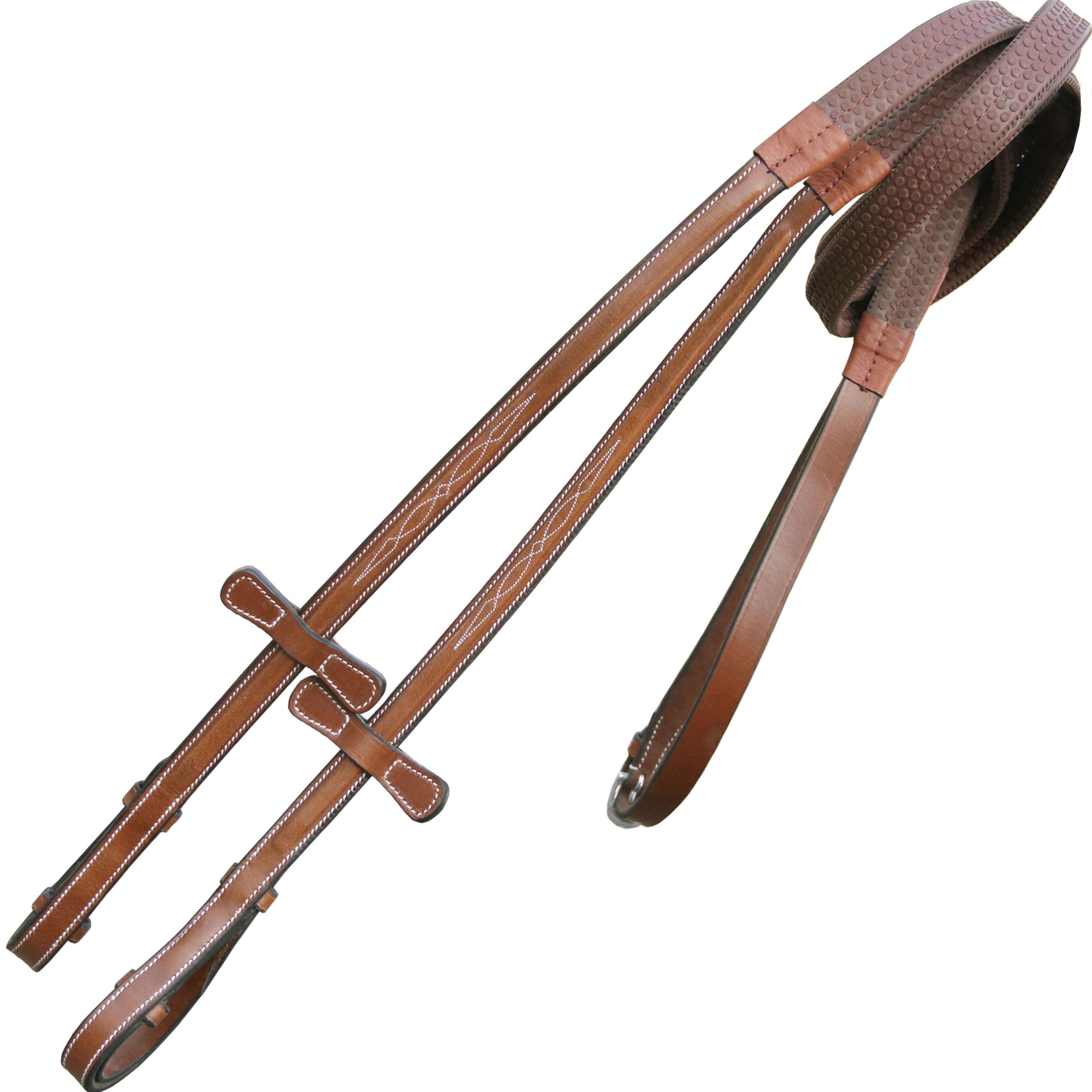 ExionPro Rubber Reins with Fancy Stitching by Bridles & Reins - alternate view 7