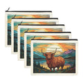 Baha Ranch Stained Glass Highland Cosmetic Bag Pack of 5 Made in America by Baha Ranch Western Wear - product image 2
