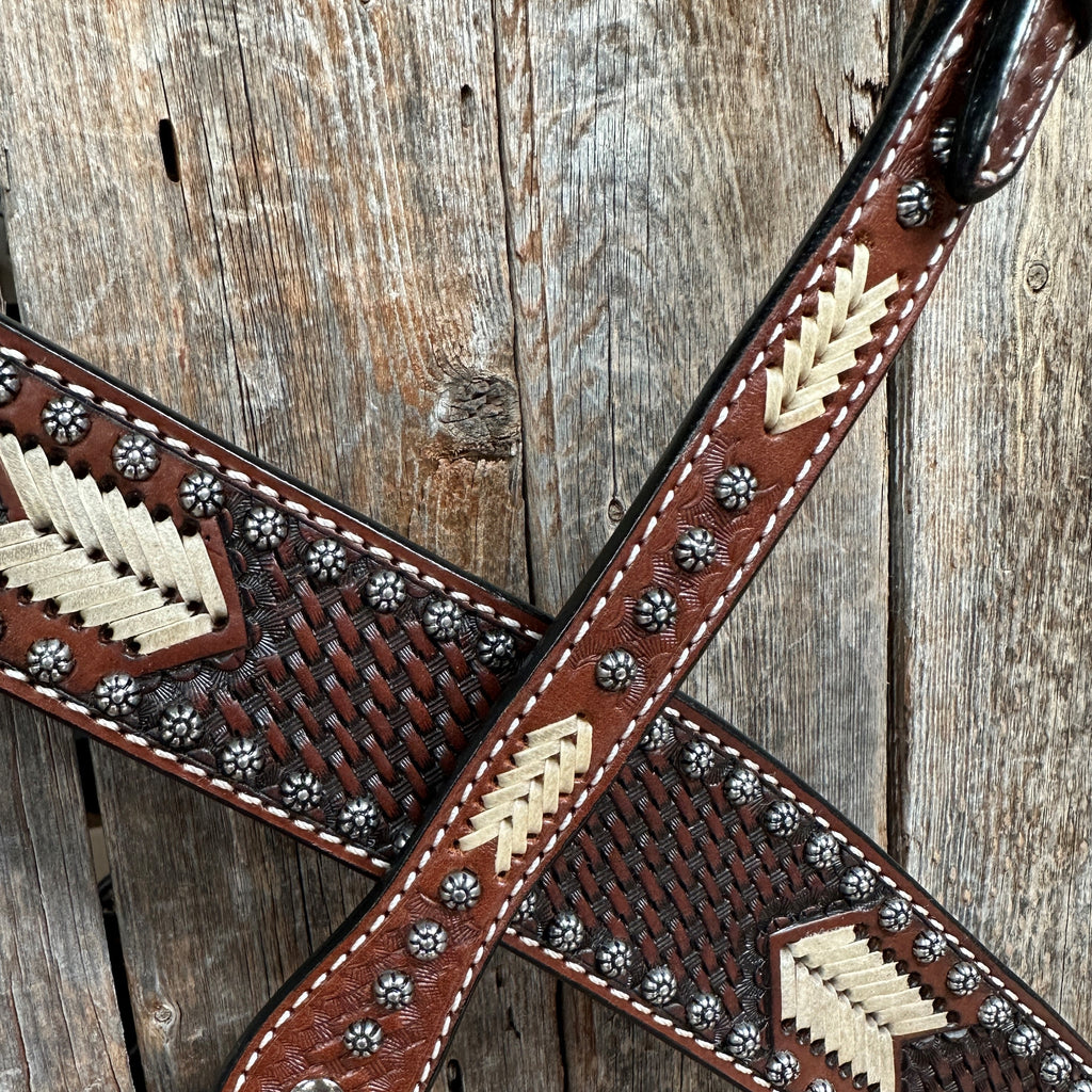 Rawhide One Ear/ Breastcollar Tack Set — view 3