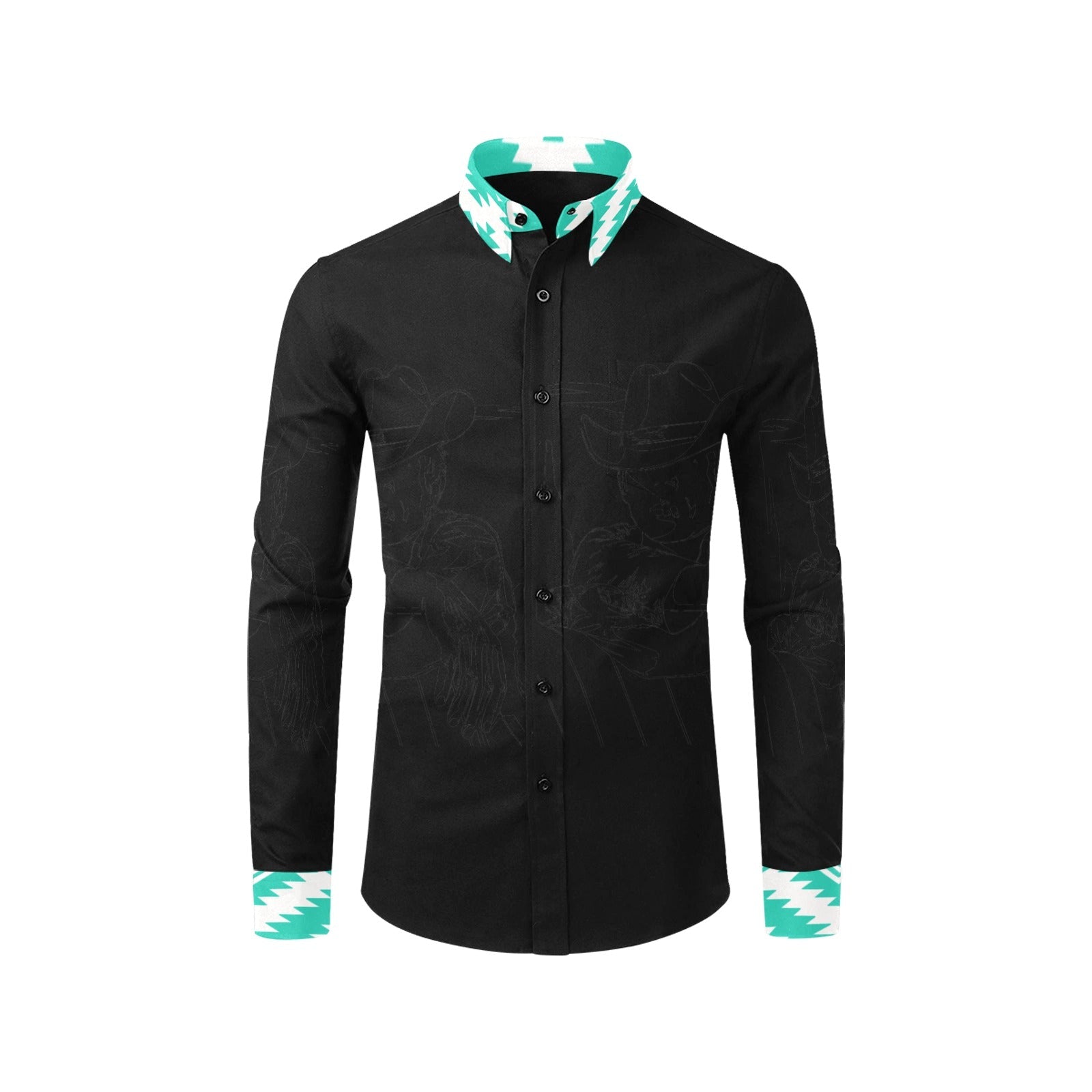Baha Ranch Indian Headdress Unisex Western Button UP Shirt by Baha Ranch Western Wear - product image 4